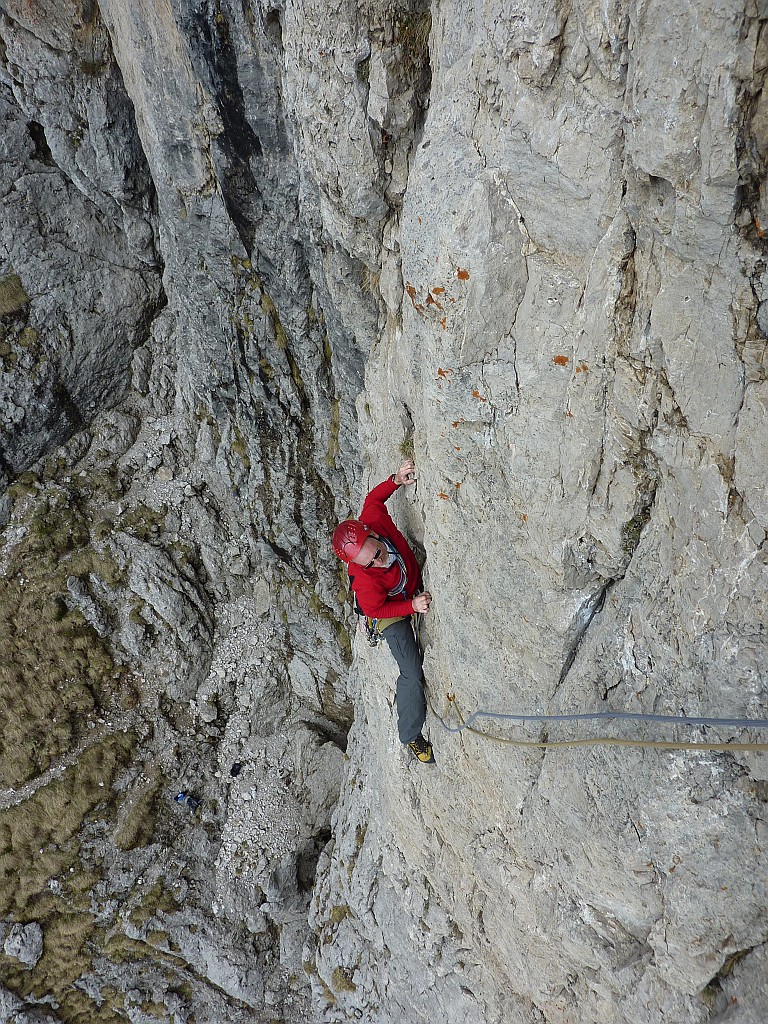 P1050882.JPG - Io sul secondo tiroBel tiro, verticale e con passi obbligati