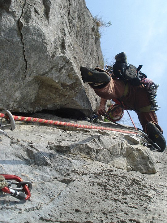 DSC06590.JPG - Il primo passo 'duro', qui l'unto si fa veramente sentire !