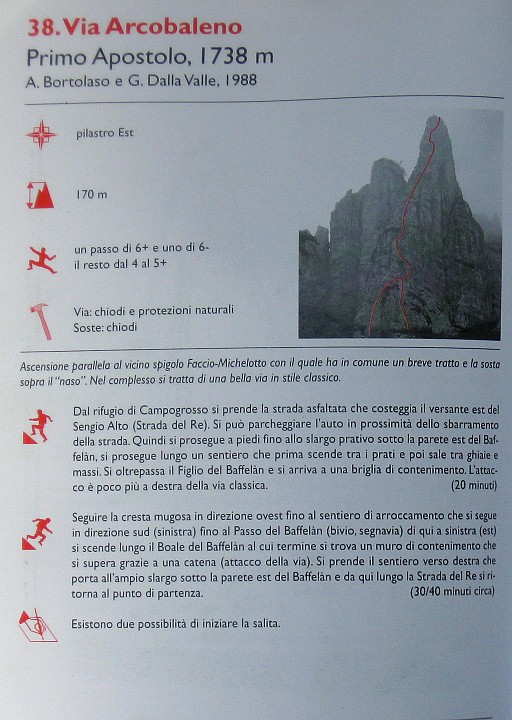 Arcobaleno.jpg - Via Arcobaleno al primo Apostolo. Più corta ma un pò più dura e continua