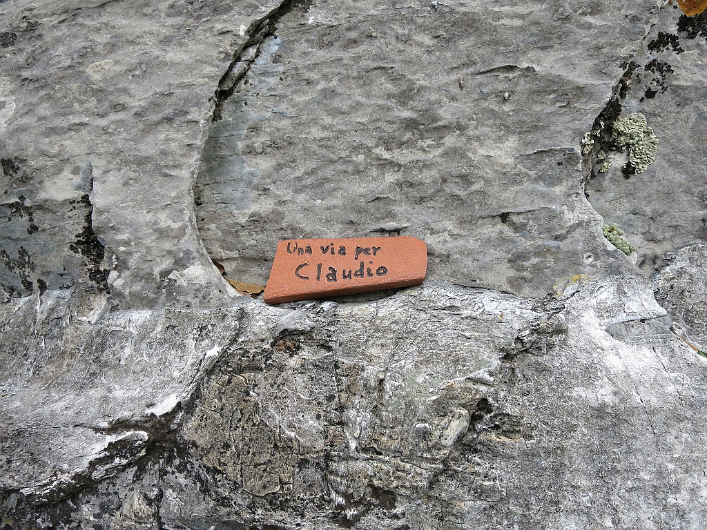 IMG_0541.JPG - La relazione della via si trova qui http://www.gulliver.it/itinerario/9101/ Il nome è scritto alla base. La via è sportiva ben protetta e su roccia ottima. L1 5c - L2 6a - L3 6a+  - L4 5c - L5 6a - L6 6a  - L7 5c  - L8 5b  -  L9 6b